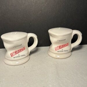Vintage Universal Studios Retired Earthquake Attraction Salt and Pepper